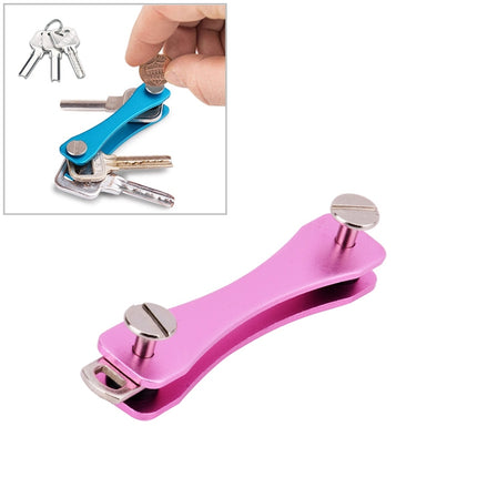 Portable Metal Key Storage Clip(Pink)-garmade.com