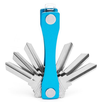 Portable Metal Key Storage Clip(Blue)-garmade.com