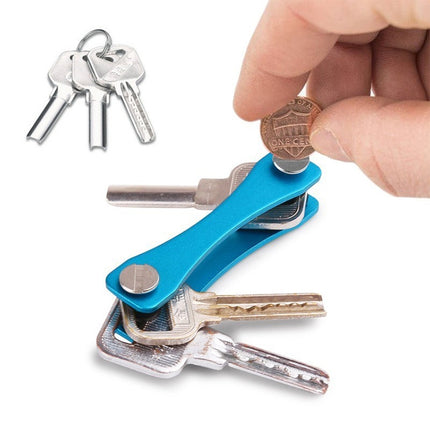 Portable Metal Key Storage Clip(Red)-garmade.com