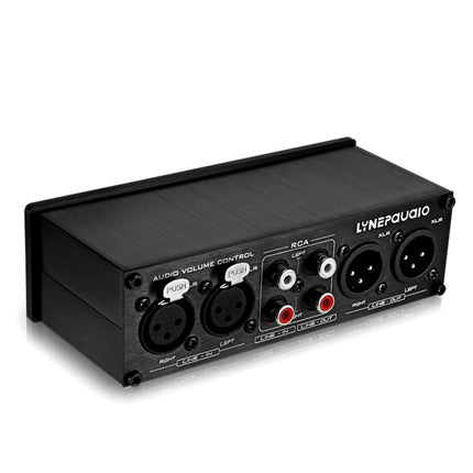 LINEPAUDIO A967 Full-balanced Passive PreAmp Active Speaker Two-channel Volume Controller(Black)-garmade.com