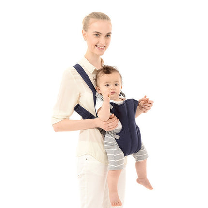 Infant Baby Ergonomic Breathable Mesh Sling Backpack Kangaroo Carrier for 1-4 Age(Dark Blue)-garmade.com