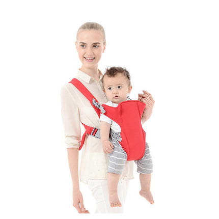 Infant Baby Ergonomic Breathable Mesh Sling Backpack Kangaroo Carrier for 1-4 Age(Red)-garmade.com