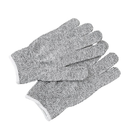 A Pair Cut-resistant Gardening Gloves HPPE Food-grade 5-Level Anti-cutting Anti-wear Safety Working Gloves, Size: S, Length: 20cm(White)-garmade.com