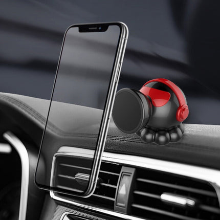 Car Octopus Shape Magnetic Mobile Phone Holder (Red)-garmade.com