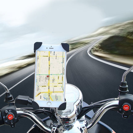 Motorcycle Bike Handlebar 5V 2.4A USB Charger Adjustable Angle Holder for 3.5-6 inch Phone, GPS-garmade.com