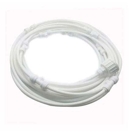 Outdoor Lawn Garden PE Mist Watering Line Misting Cooling System with 6 x Mist Nozzles, Length: 6m (White)-garmade.com