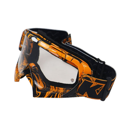 Motorcycle Parts Goggles Ski Goggles Outdoor Windproof Glasses(Transparent)-garmade.com