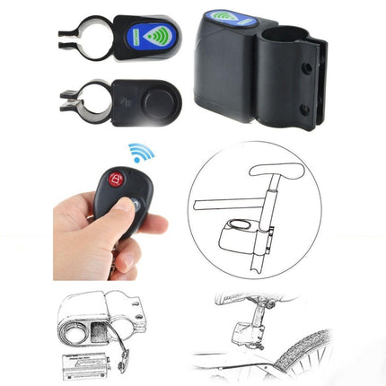 Universal Wireless Security Alarm Bicycle Alarm with Remote Control-garmade.com