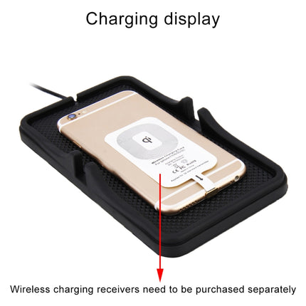 Home Car DC 5V/2A 5W Fast Charging Qi Standard Wireless Charger Pad, For iPhone, Galaxy, Huawei, Xiaomi, LG, HTC and Other QI Standard Smart Phones-garmade.com
