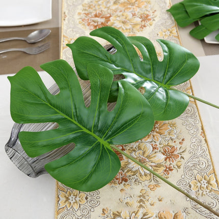 Home Handcrafts Green Artificial Tropical Plant Leaf Fake Palm Leaves Monstera Decoration-garmade.com