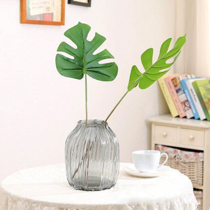 Home Handcrafts Green Artificial Tropical Plant Leaf Fake Palm Leaves Monstera Decoration-garmade.com