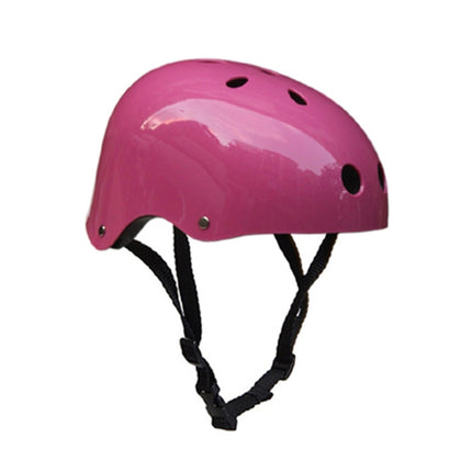 Climbing Equipment Safety Helmet Cave Rescue Children Adult Helmet Development Outdoor Hiking Skiing Supplies Suitable Head Circumference: 54-57cm, Size: M(Pink)-garmade.com