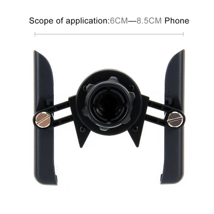 Universal Car Air Vent Mount Phone Holder Stand, Clip Width: 6-8.5cm, For iPhone, Galaxy, Sony, Lenovo, HTC, Huawei and other Smartphones (Black)-garmade.com