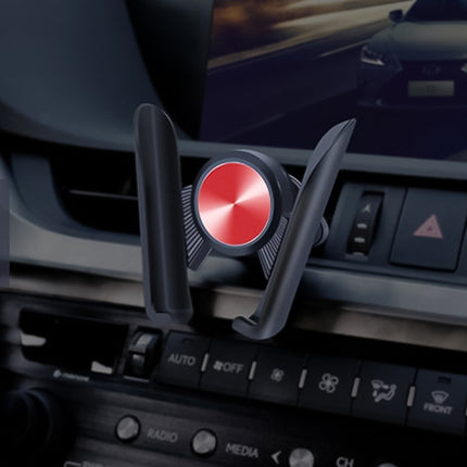 Universal Car Air Vent Mount Phone Holder Stand, Clip Width: 6-8.5cm, For iPhone, Galaxy, Sony, Lenovo, HTC, Huawei and other Smartphones (Red)-garmade.com