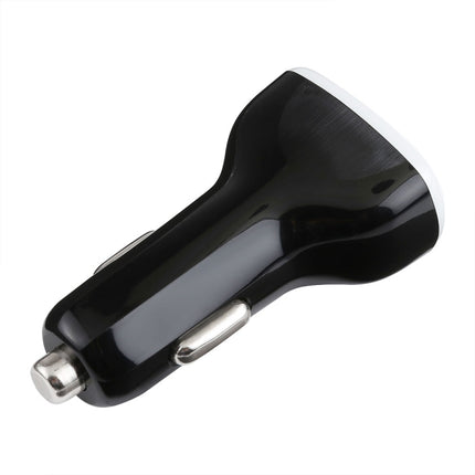 LZ-429 QC3.0 2.4A Three USB Ports Smart Quick Car Charger(Black)-garmade.com