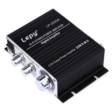 LP-2020A Car / Household HIFI Amplifier Audio, Support MP3, UK Plug with 3A Power Supply-garmade.com
