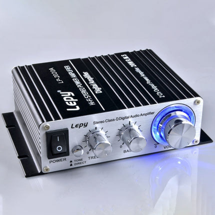 LP-2020A Car / Household HIFI Amplifier Audio, Support MP3, UK Plug with 3A Power Supply-garmade.com