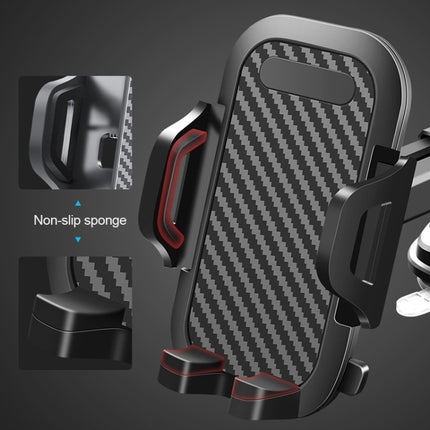 Multi-function Vehicle Navigation Frame Suction Cup Car Mount Phone Holder(Black)-garmade.com