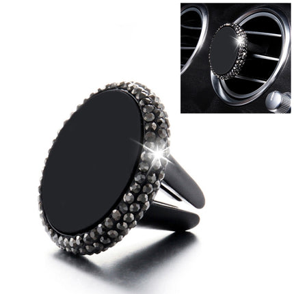 Car Diamond Magnetic Air Outlet Mobile Phone Holder(Black)-garmade.com