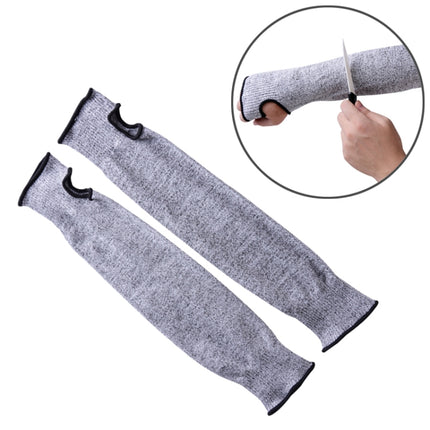 Elastic Breathable Anti-cut Elbow Arm Sleeve HPPE Protective Gear, Length: 45cm-garmade.com