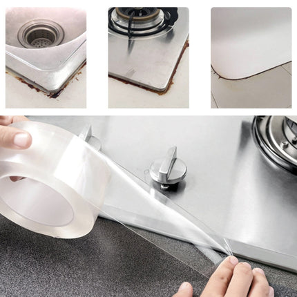 Acrylic Rubber Kitchen and Bathroom Waterproof Moisture-proof Tape Mildew Proof Stickers Size: 2cm x 3m, Thickness: 0.5mm-garmade.com