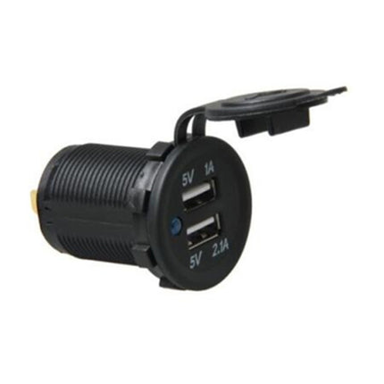Car Motorcycle ABS Dual Port Charger-garmade.com