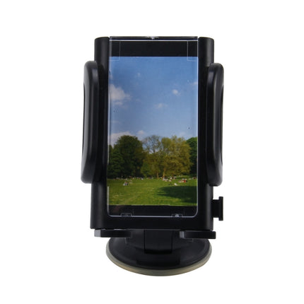 SHUNWEI SD-1121B Car Auto Multi-functional Adjustable Arm Double Layer PU Base Phone Mount Holder For Smartphones and GPS Length between 48mm and 109mm-garmade.com