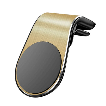 Car Metal Magnetic Air Outlet Mobile Phone Holder Bracket(Gold)-garmade.com