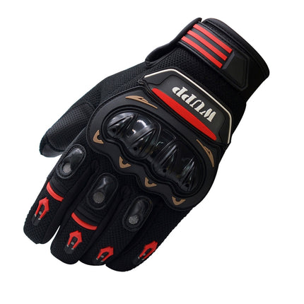 WUPP Motorcycle Gloves Touch Screen Waterproof Breathable Wearable Anti-skid Resistance Summer Winter Full-Finger Protective Gloves, Size: XL-garmade.com