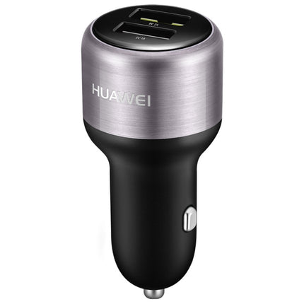 Original Huawei CP31 18W Max Dual USB Port Fast Charging Car Charger (Grey)-garmade.com