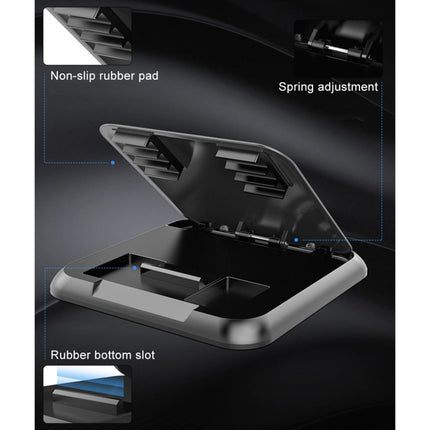 Car Carbon Fiber Texture Silicon Mobile Phone Holder for 3.5-6.8 inches Cellphone-garmade.com