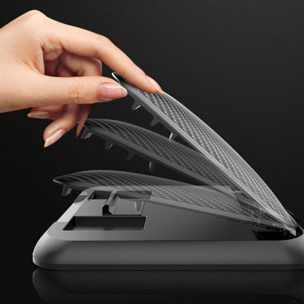Car Carbon Fiber Texture Silicon Mobile Phone Holder for 3.5-6.8 inches Cellphone-garmade.com