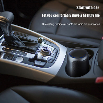 Car Cup Air Purifier Car Cup To remove Smoke And Smog PM2.5(Gold)-garmade.com