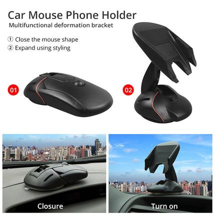 Suction Cup Rotatable Creative Mouse Shaped Car Holder-garmade.com