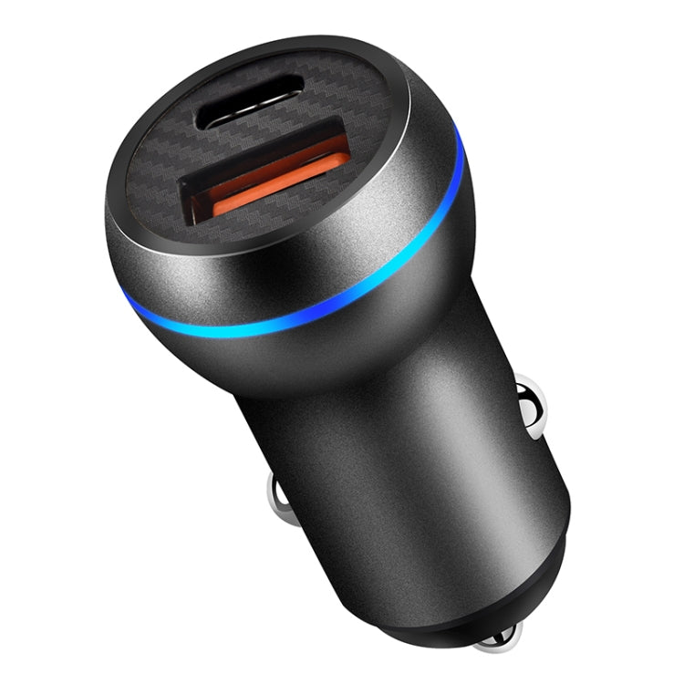 ACC-581 PD 20W + QC3.0 Type-C / USB-C + USB Fast Charging Car Charger (Black)-garmade.com