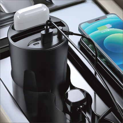 X13A 4 in 1 Car QI Standard Charging Cup Wireless Fast Charger-garmade.com