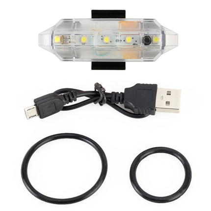 Bicycle USB Rechargeable Taillight LED Tail Lamp (White Light)-garmade.com