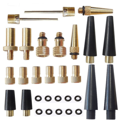2 Sets (30 in 1) Inflator Adapter French Mouth / US Mouth / UK Mouth Inflation Needle Adapter-garmade.com