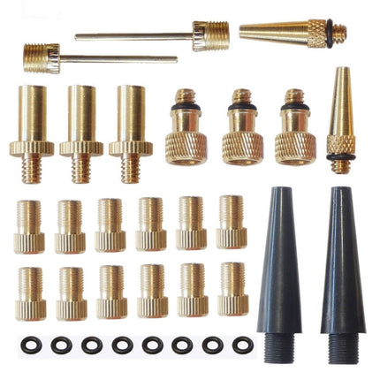 2 Sets (32 in 1) Inflator Adapter French Mouth / US Mouth / UK Mouth Inflation Needle Adapter-garmade.com
