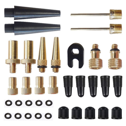 2 Sets (35 in 1) Inflator Adapter French Mouth / US Mouth / UK Mouth Inflation Needle Adapter-garmade.com