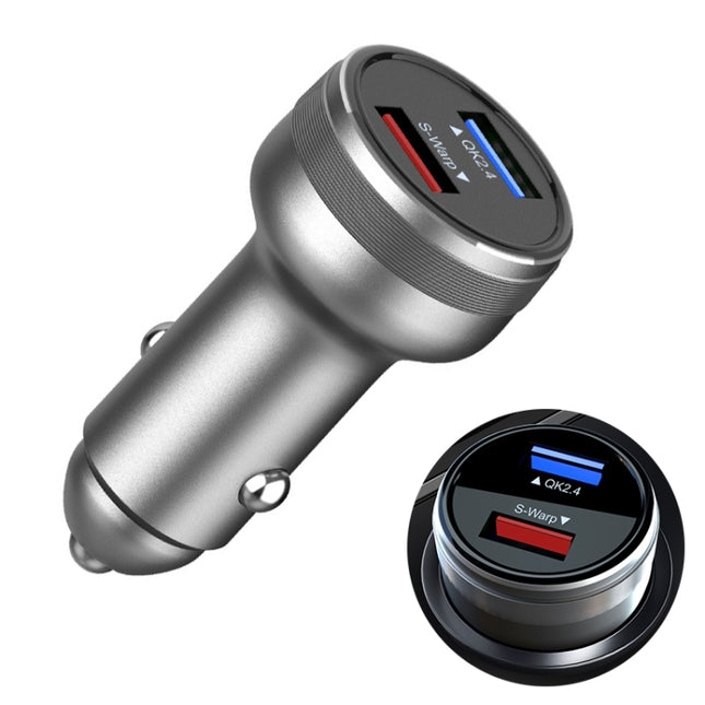 DASH / WARP 30W Car Flash Charger for OnePlus (Silver)-garmade.com