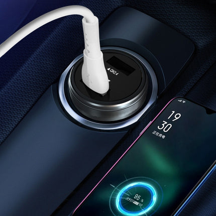 Dual USB 66W Car Flash Charger for OPPO / Huawei (Black)-garmade.com