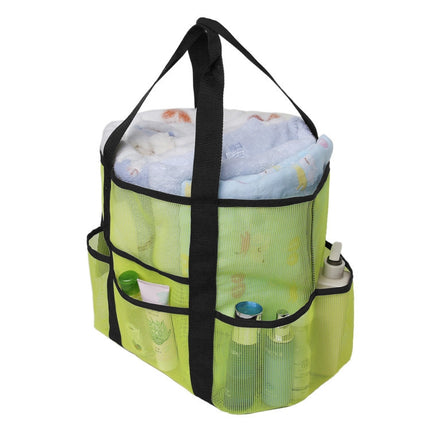 Beach Storage Bag Mesh Toiletry Cosmetic Bag (Green)-garmade.com