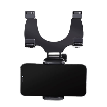 Car Rearview Mirror Mobile Phone Bracket Navigation Recorder Rotating Holder-garmade.com