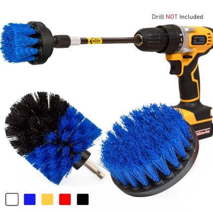 4 in 1 Floor Wall Window Glass Cleaning Descaling Electric Drill Brush Head Set, Random Color Delivery-garmade.com