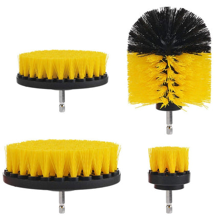 12 in 1 Floor Wall Window Glass Cleaning Descaling Electric Drill Brush Head Set, Random Color Delivery-garmade.com