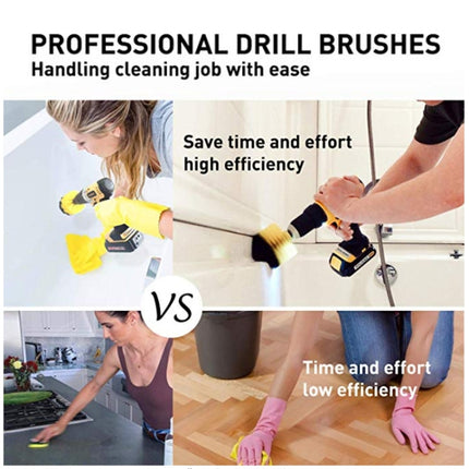 31 in 1 Floor Wall Window Glass Cleaning Descaling Electric Drill Brush Head Set-garmade.com