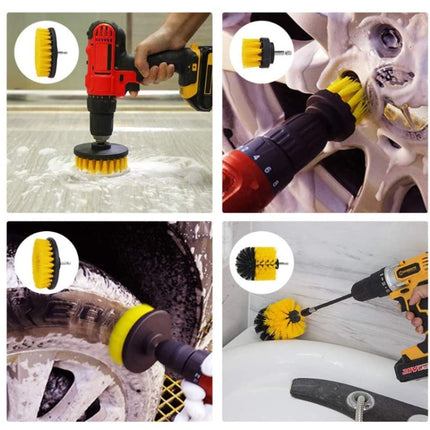 31 in 1 Floor Wall Window Glass Cleaning Descaling Electric Drill Brush Head Set-garmade.com