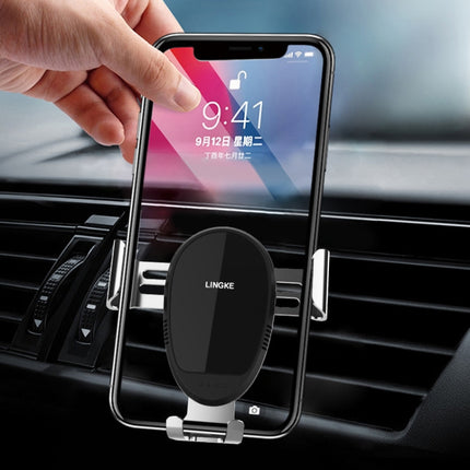 LINGKE Car Air Outlet Snap-in Gravity Mobile Phone Holder-garmade.com