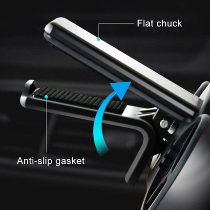 Car Dual-turbo Air Outlet Magnetic Mobile Phone Holder with Aromatherapy (Blue)-garmade.com